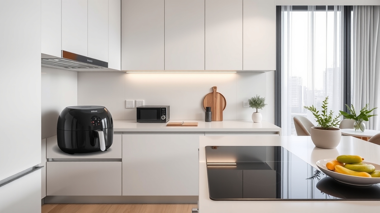 State-of-the-art kitchen in a modern serviced apartment