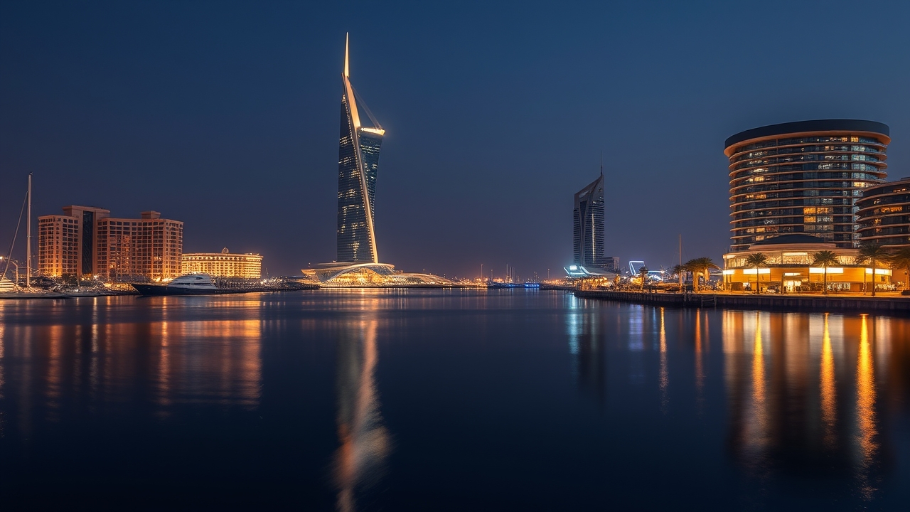 Doha Lusail Marina and Iconic Towers