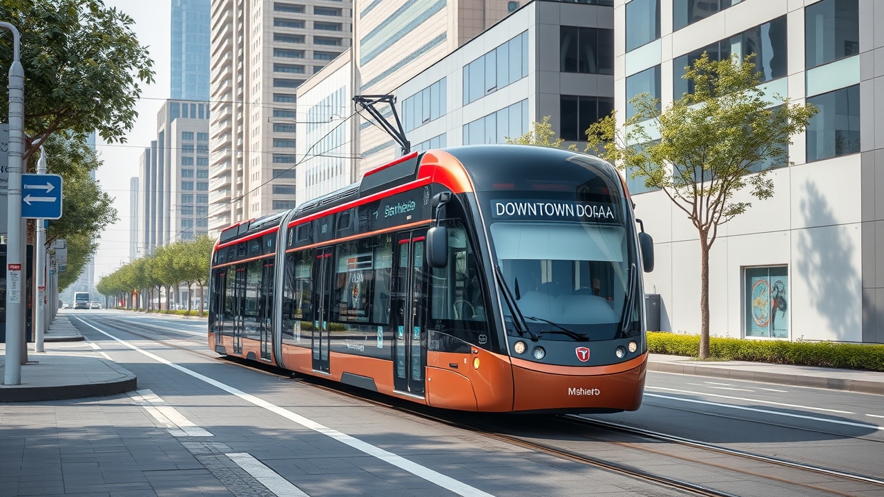 Msheireb Downtown Doha sustainable tram