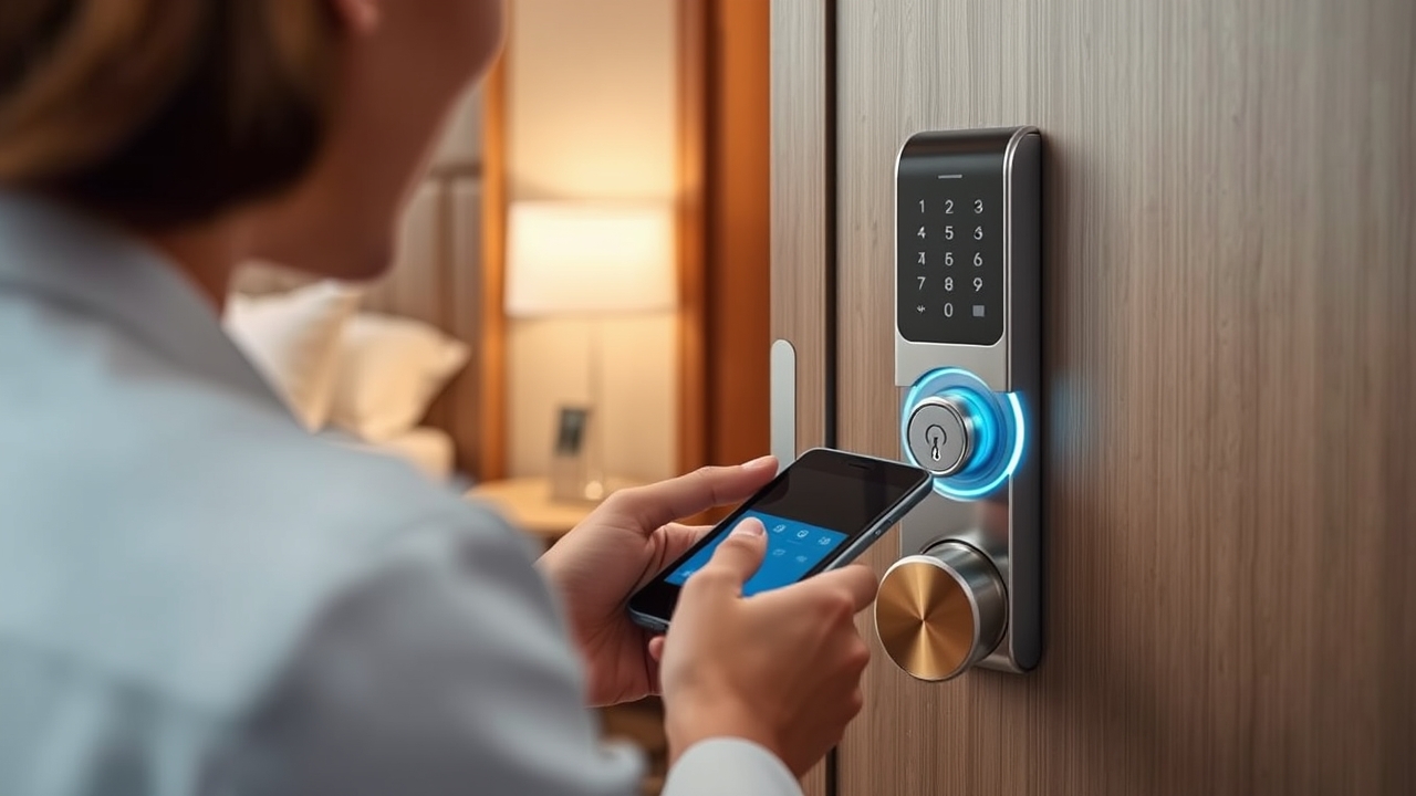 Smart lock technology in Dubai hotels