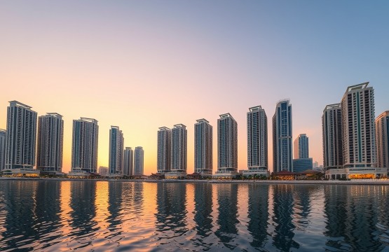 Sharjah Al Majaz Waterfront skyline for corporate housing