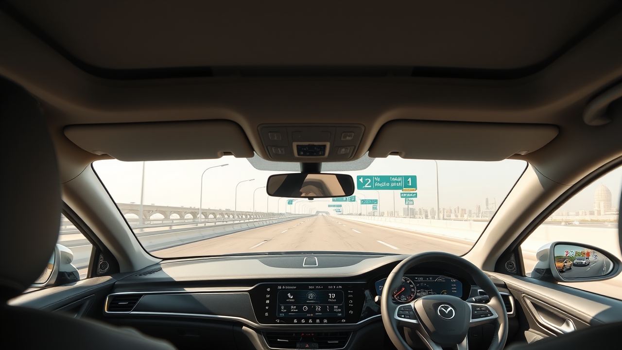 Smart highway commute between Sharjah and Dubai