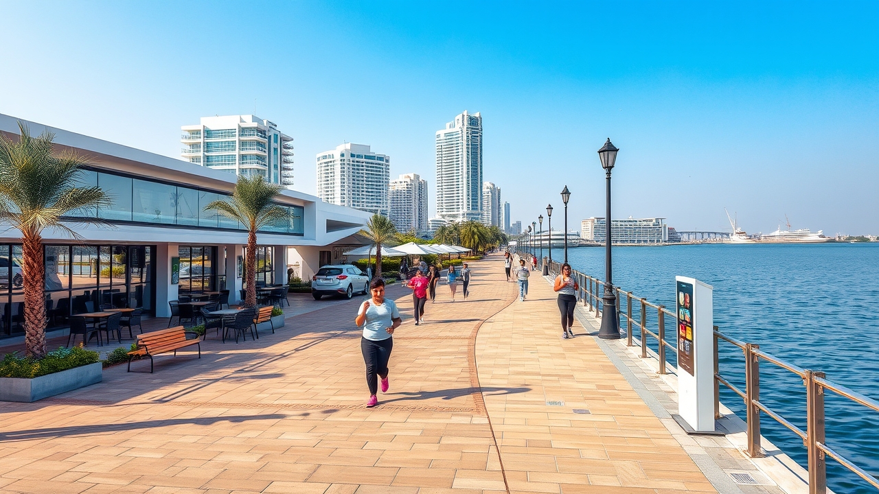 Modern lifestyle at Al Majaz Waterfront