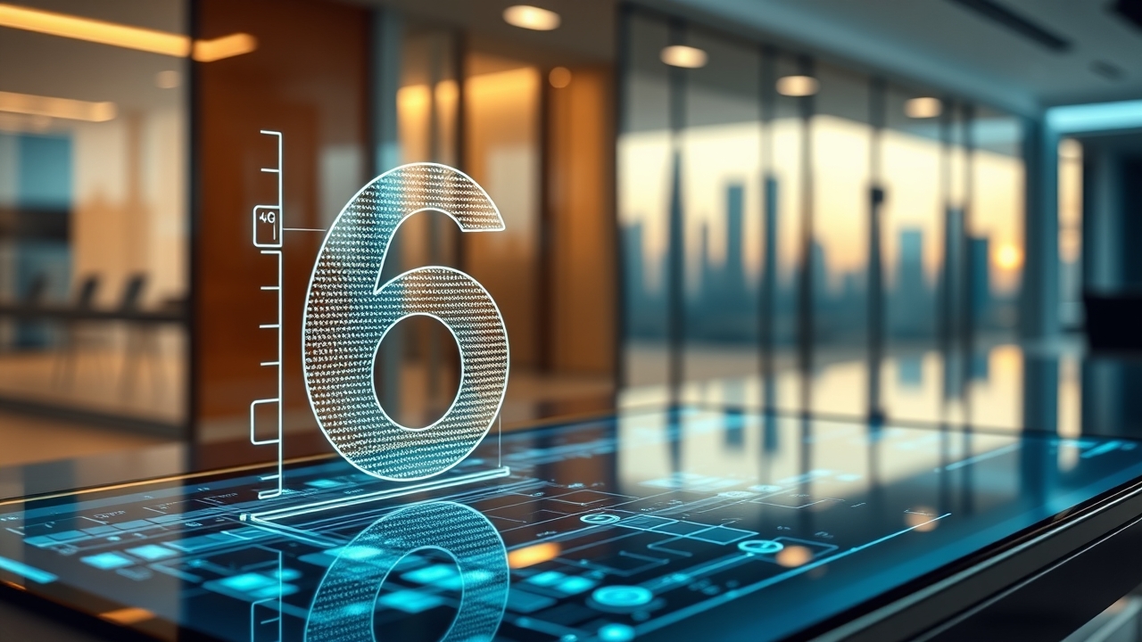6G holographic interface in Abu Dhabi smart office