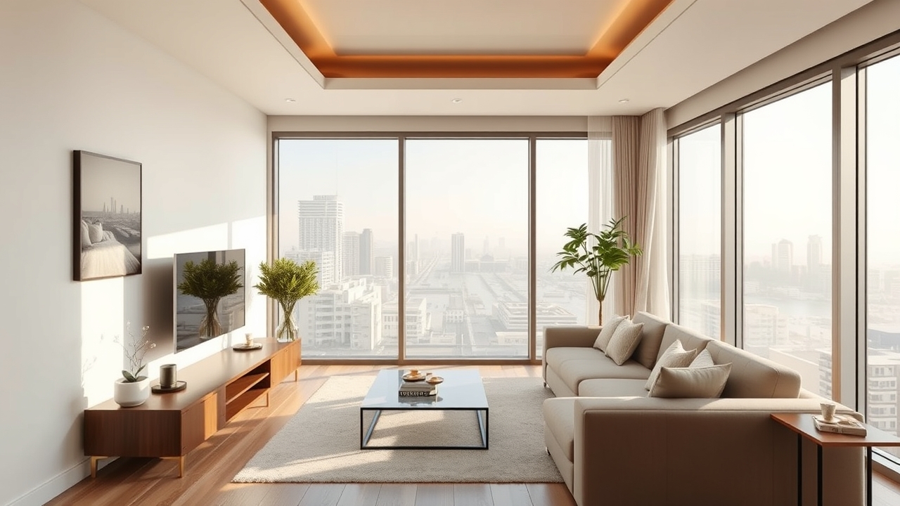 Luxury corporate serviced apartment interior Muscat
