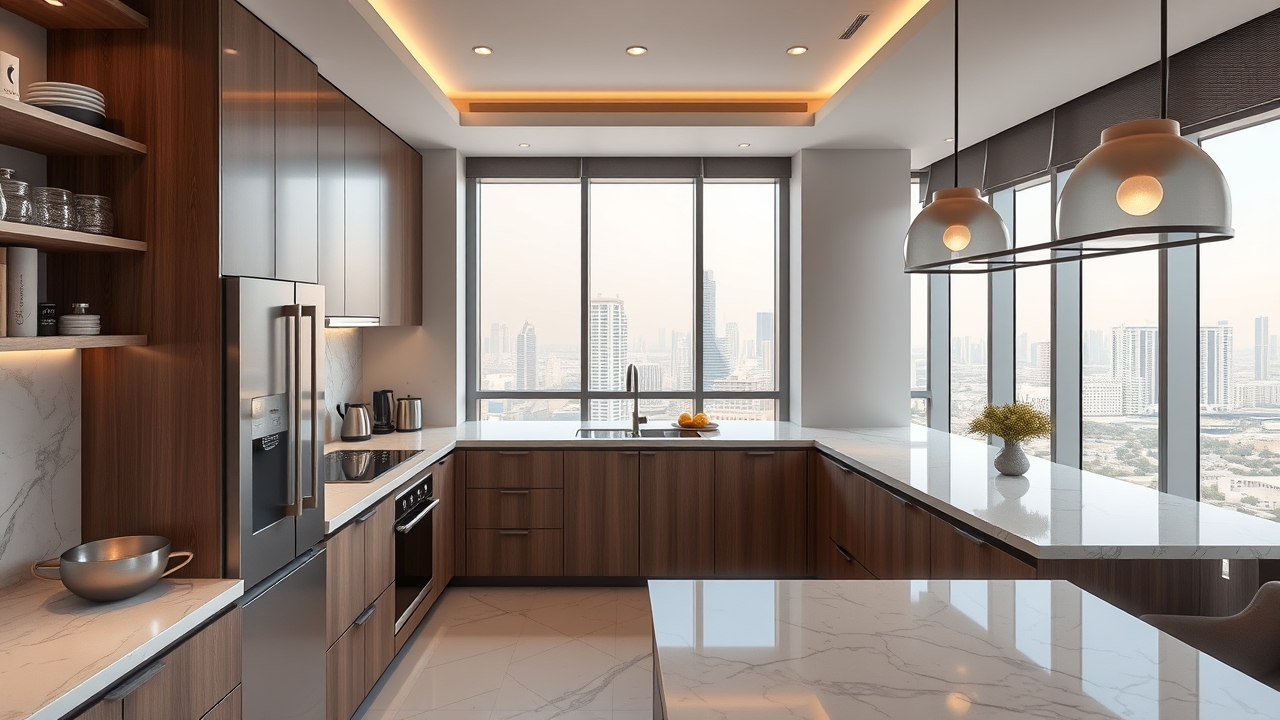 Luxury Serviced Apartment Kitchen Interior