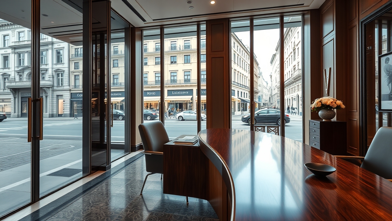 Swiss private bank executive office