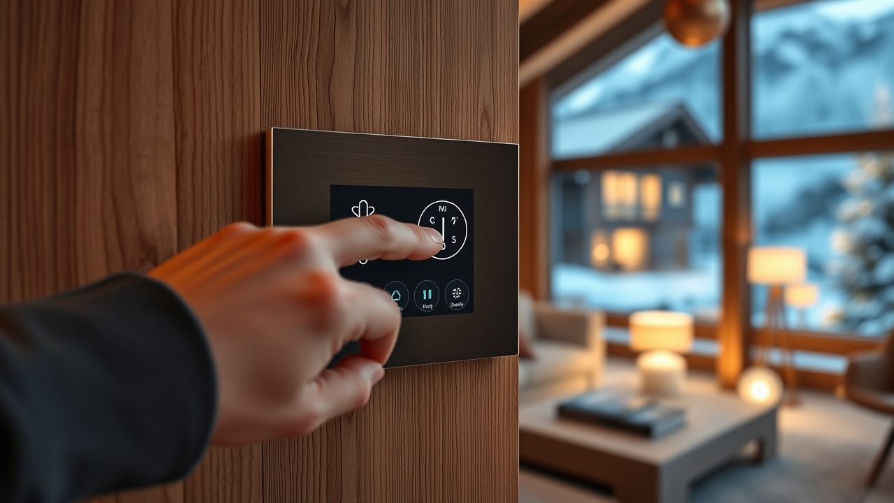 Smart home technology in Swiss residence