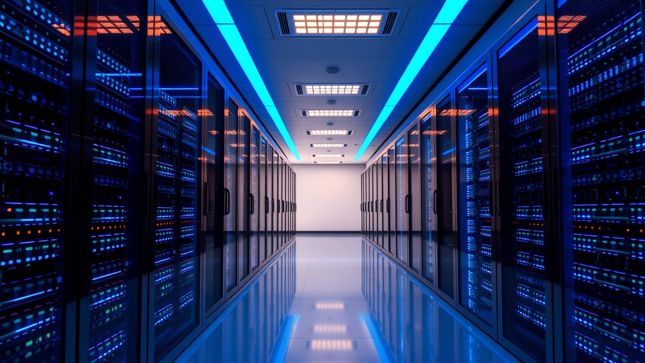 High-tech server room infrastructure in Dubai