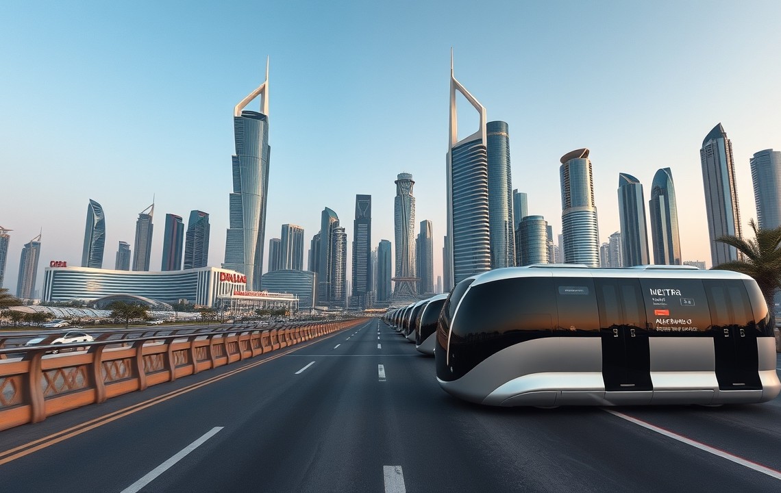 Al Barsha 1 skyline 2026 with autonomous pods