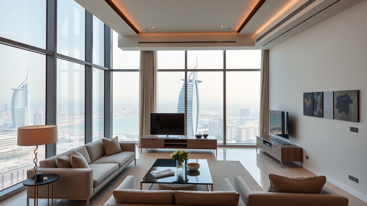 Luxury serviced apartment interior Al Barsha 1