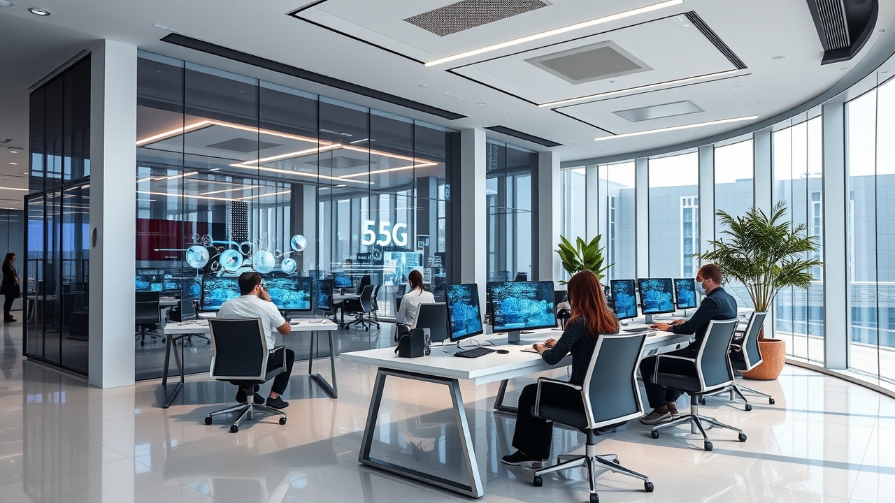 Modern coworking space Dubai Science Park