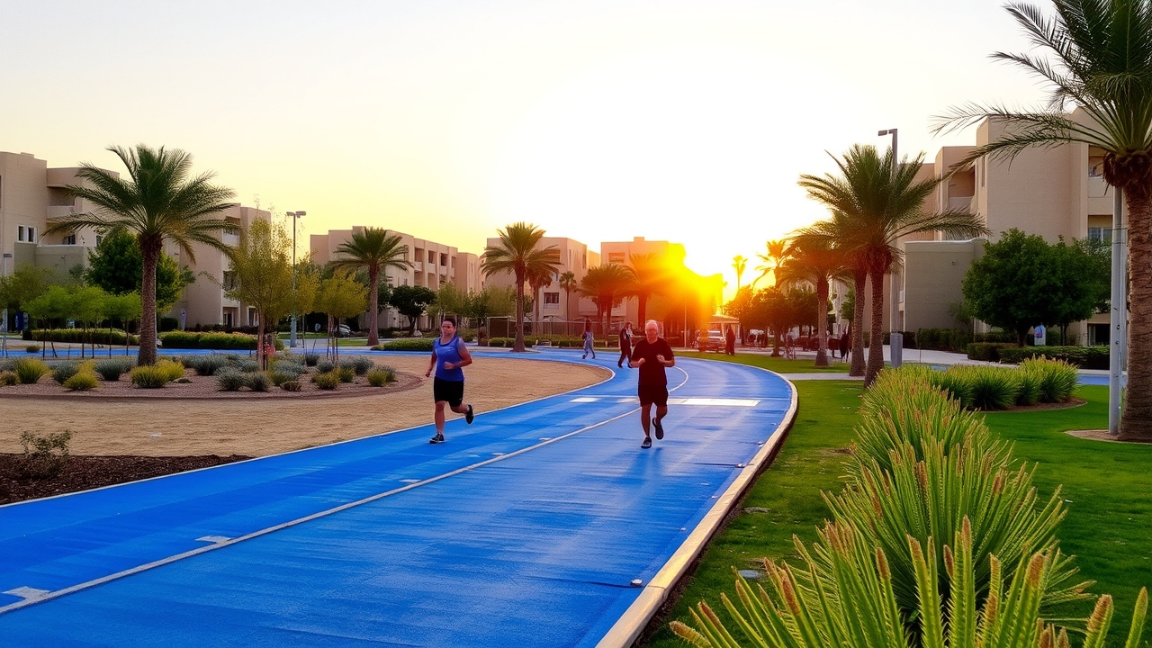 Public park and jogging track Al Barsha South
