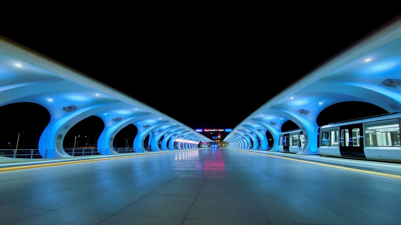Dubai Metro Al Furjan station architecture