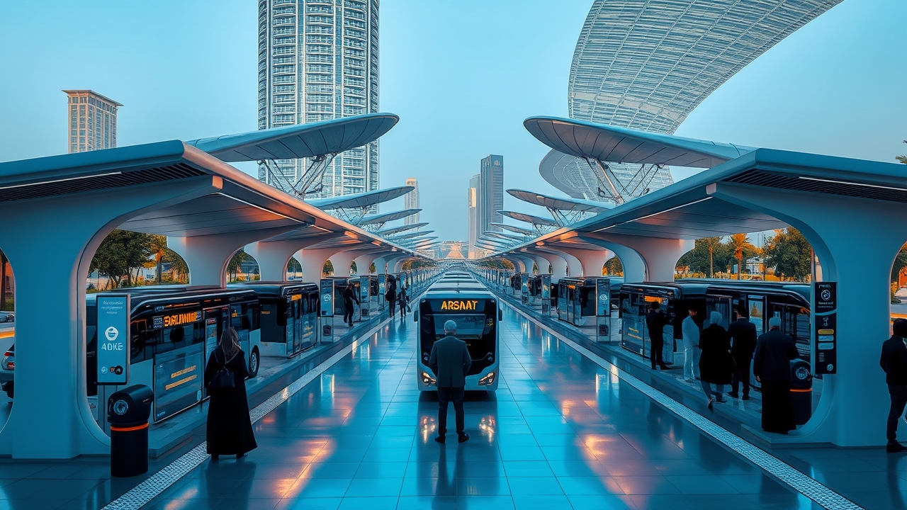 Smart transit and bus station in Arjan 2026