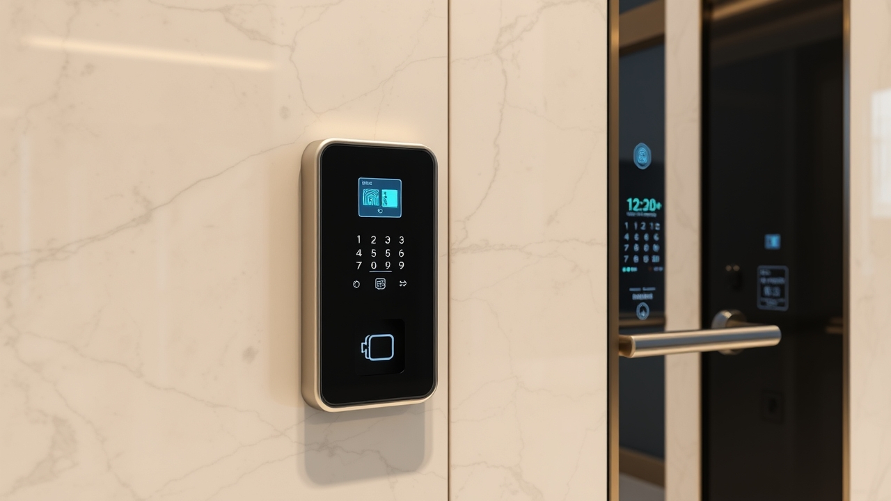 Biometric security system in Dubai residential tower