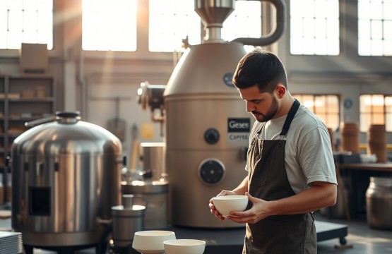 Industrial coffee roastery in Al Quoz Dubai