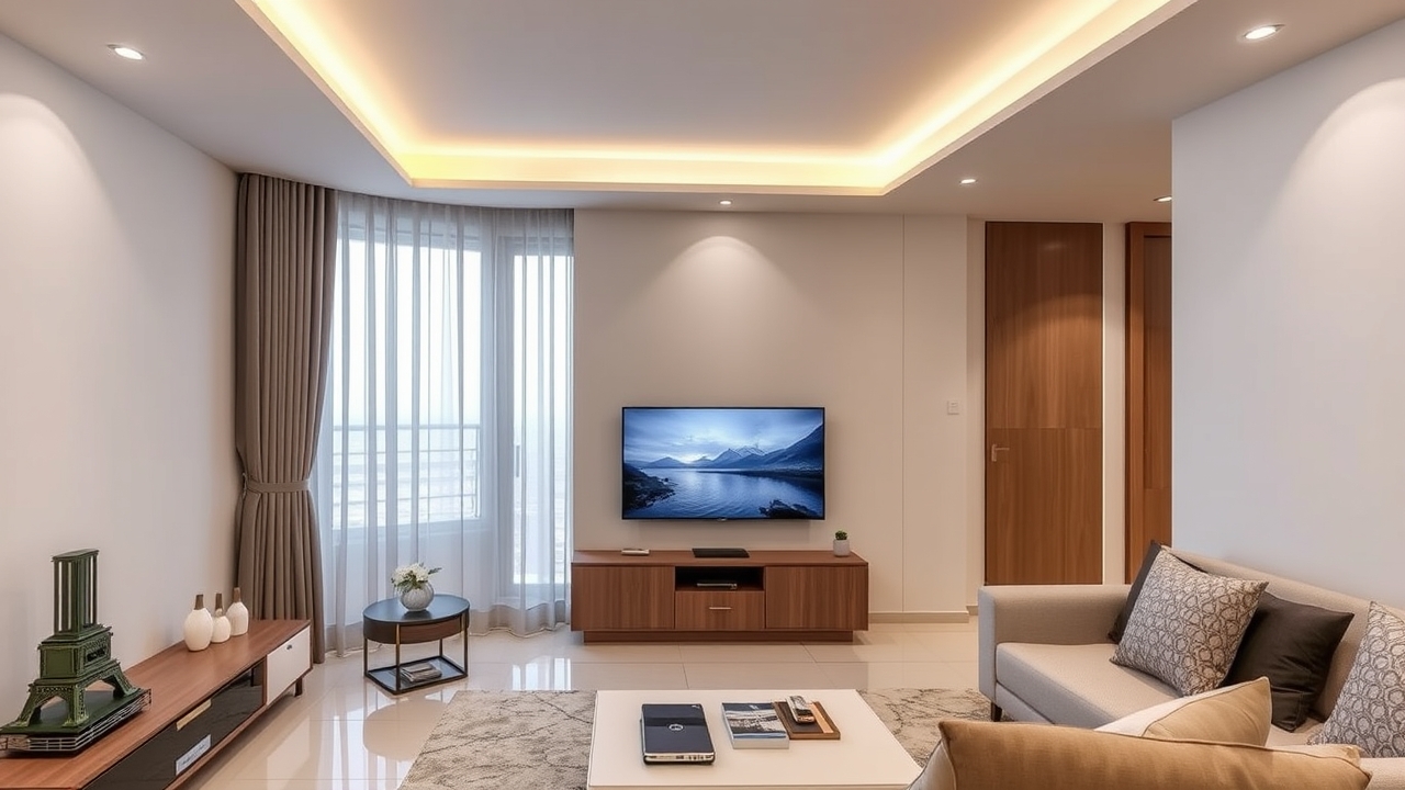 High-tech amenities in a luxury serviced apartment in Silicon Oasis