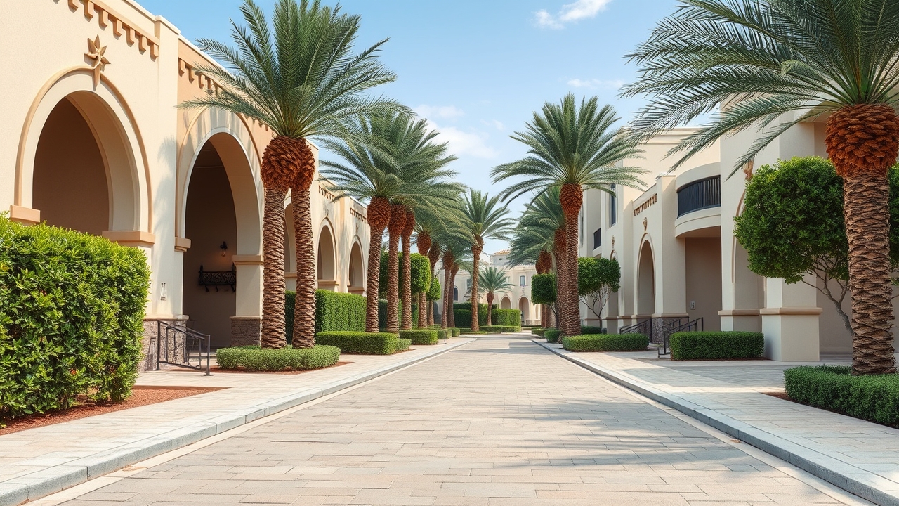 Mogul cluster architecture and landscaping in Discovery Gardens