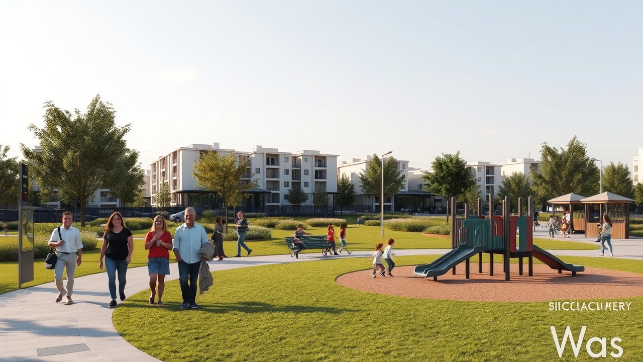 Community park and residential life in Discovery Gardens
