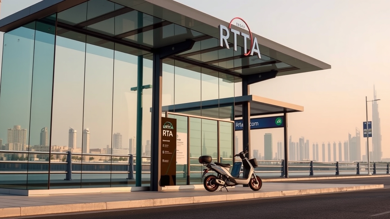 Public transport and e-scooter infrastructure in Satwa