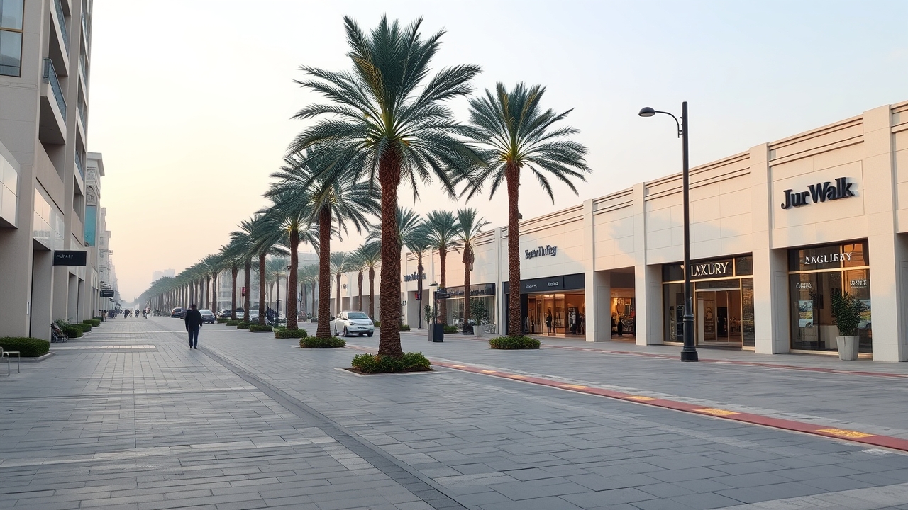 The Walk at Jumeirah Beach Residence morning view