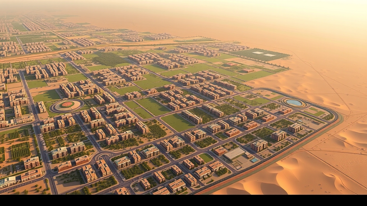 Aerial master plan view of Damac Hills 2