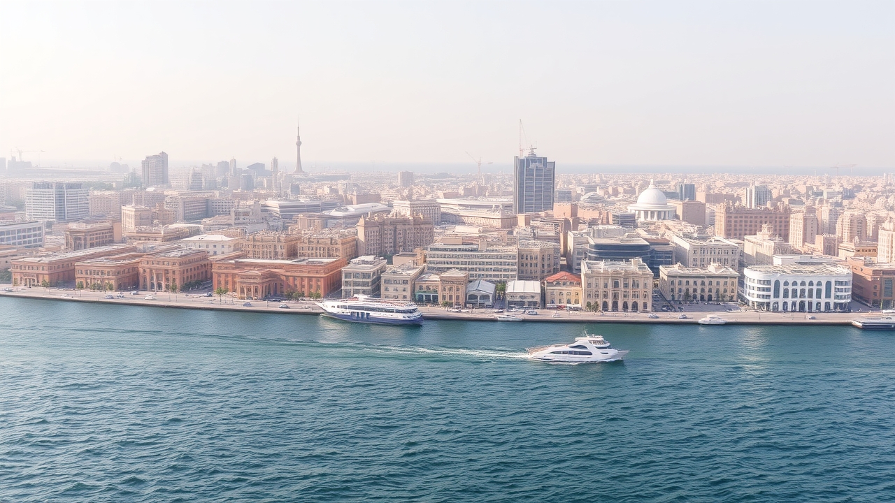 Deira skyline view from the water