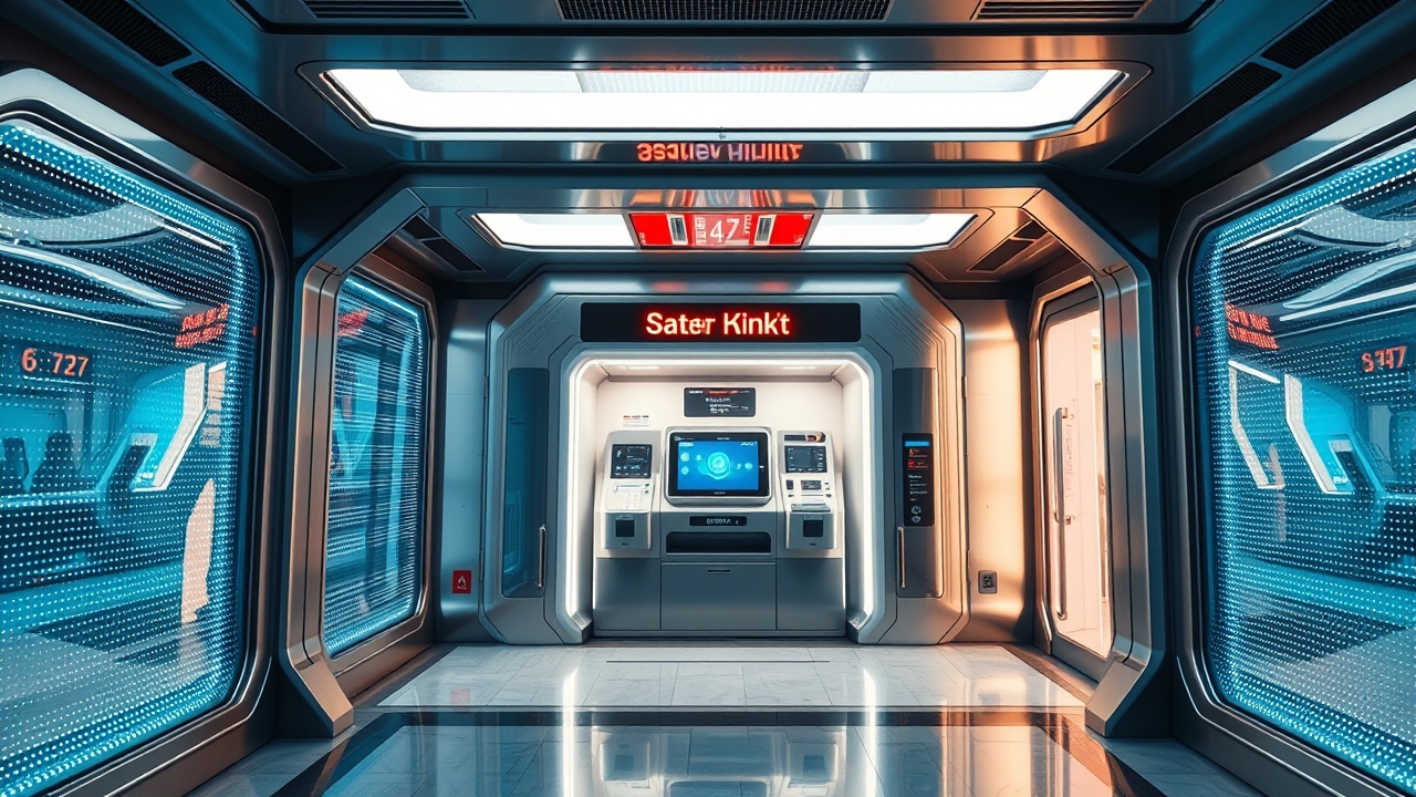 Autonomous printing kiosk Dubai metro station