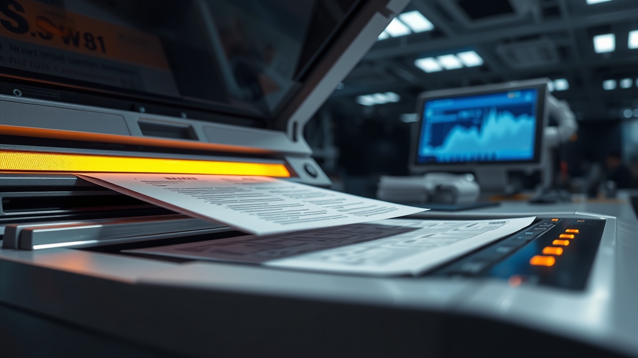 High-speed industrial document scanner