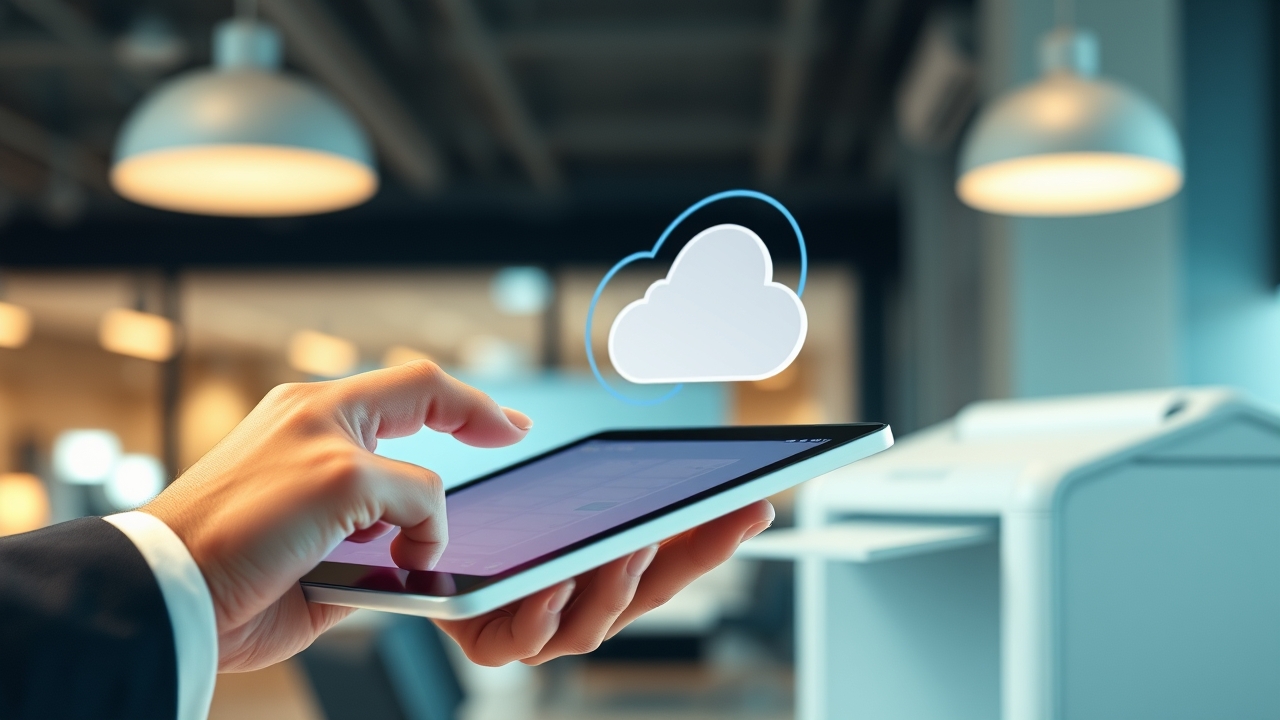 Cloud printing from tablet in Dubai office