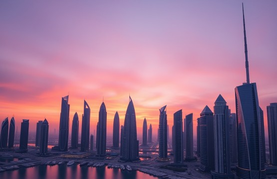Dubai Marina skyline during summer sunset 2026