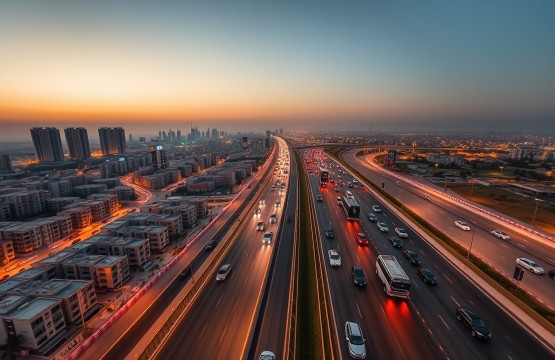 Aerial view of Al Nahda Dubai and Sharjah border 2026