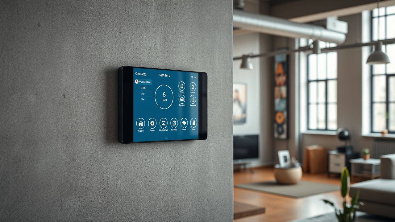 Smart home technology in a modern Dubai loft