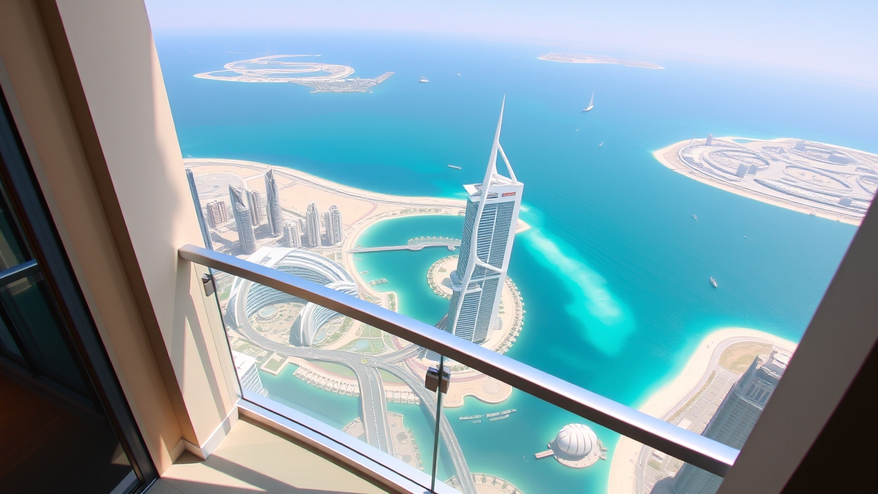 Sea view from high floor Torch Tower