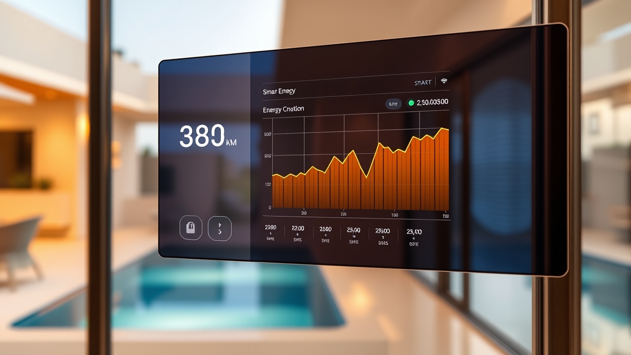 Smart home interface inside a modern Dubai villa