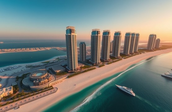 Emaar Beachfront island aerial view 2026