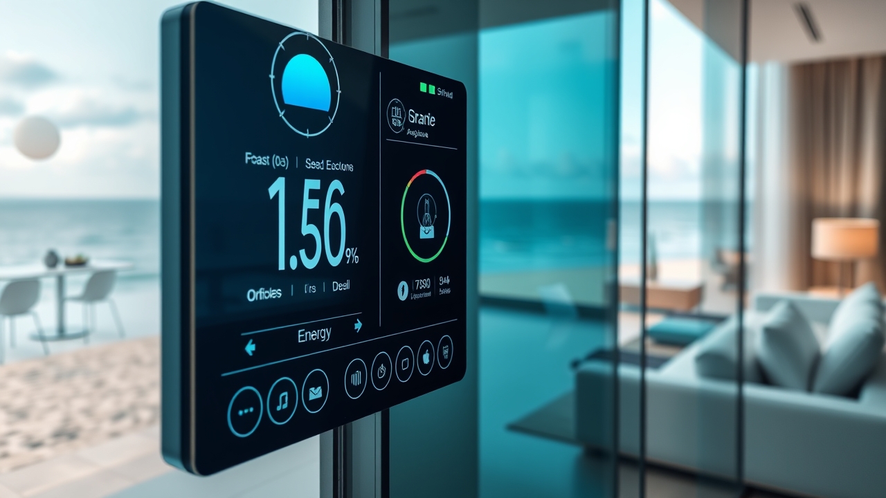 Smart home technology in a Dubai luxury apartment