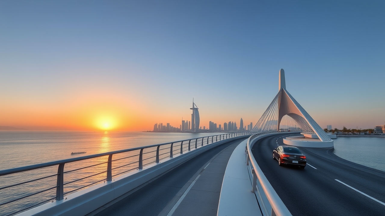 Bridge connectivity between Beachfront and Dubai Marina