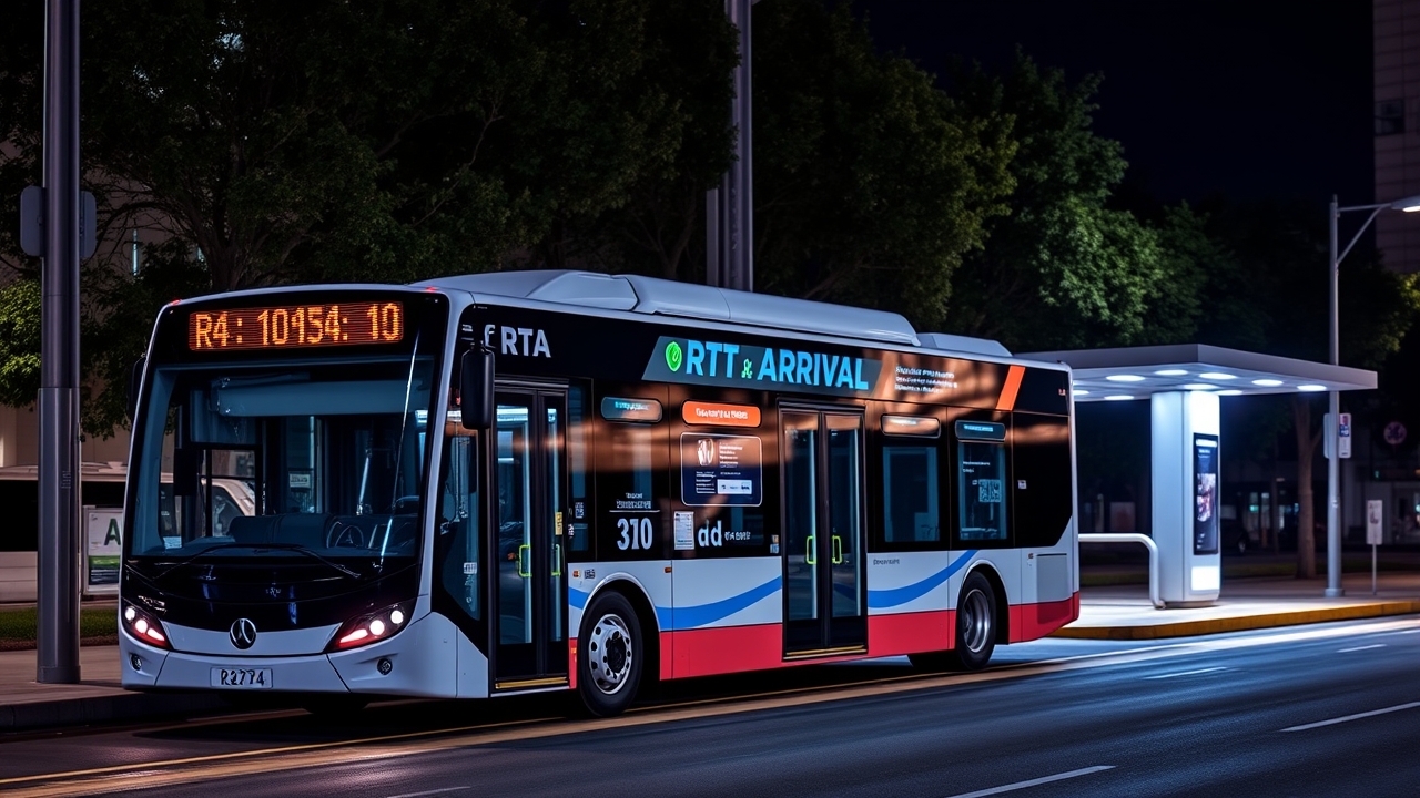 RTA electric bus and transport infrastructure