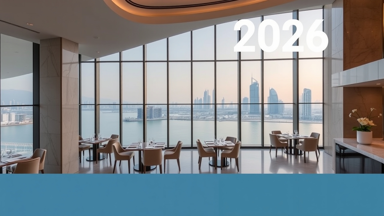 Modern interior design of the Jumeirah Islands Clubhouse