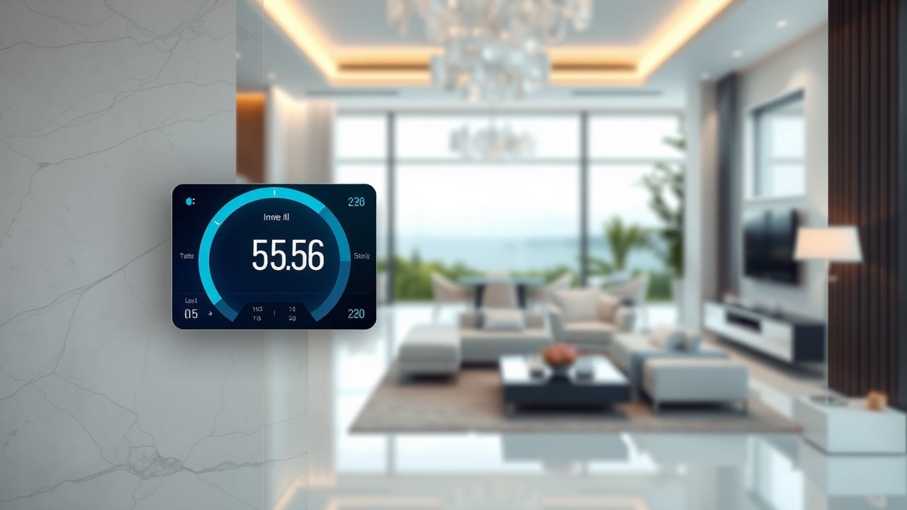 Smart home technology integration in a luxury Dubai villa