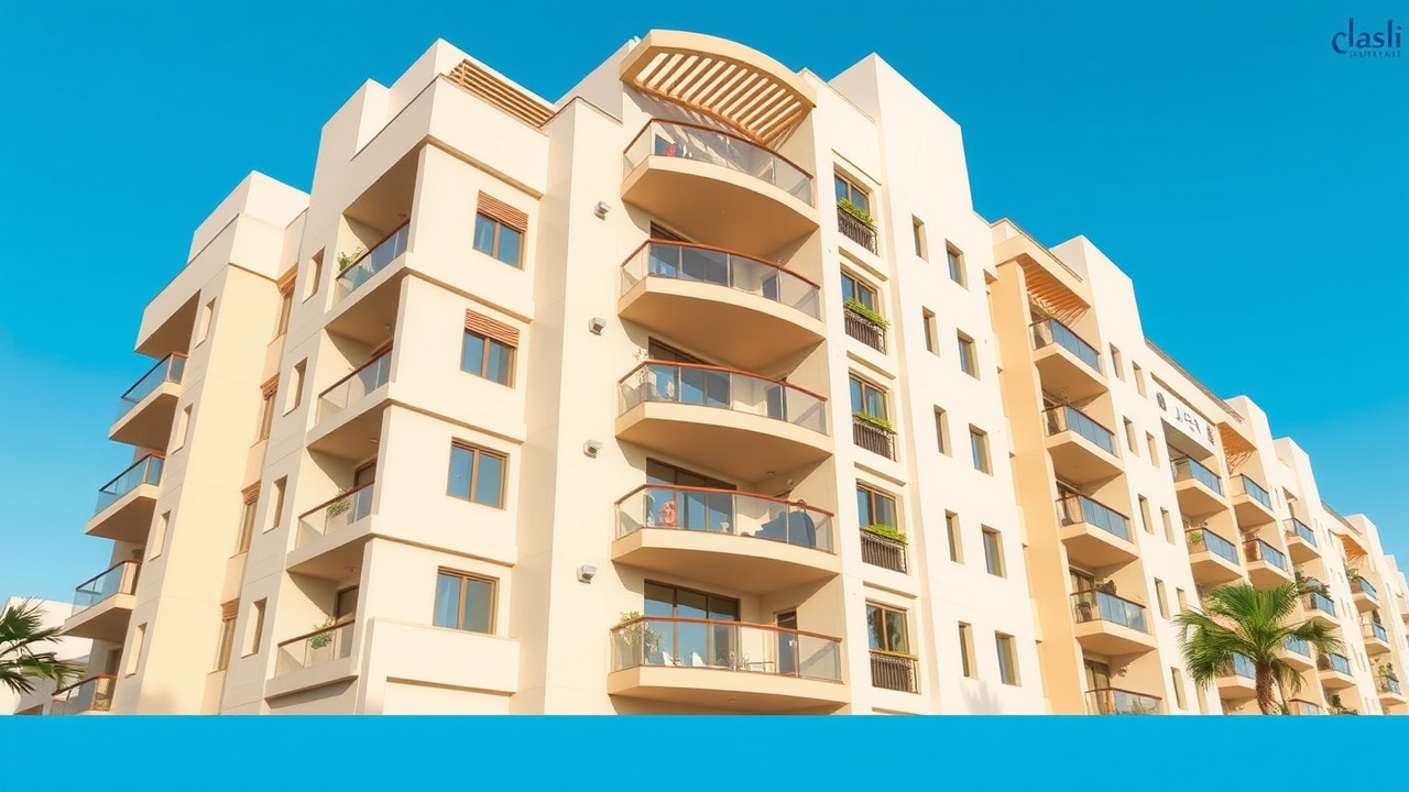 Modern apartment building architecture in Al Karama Dubai