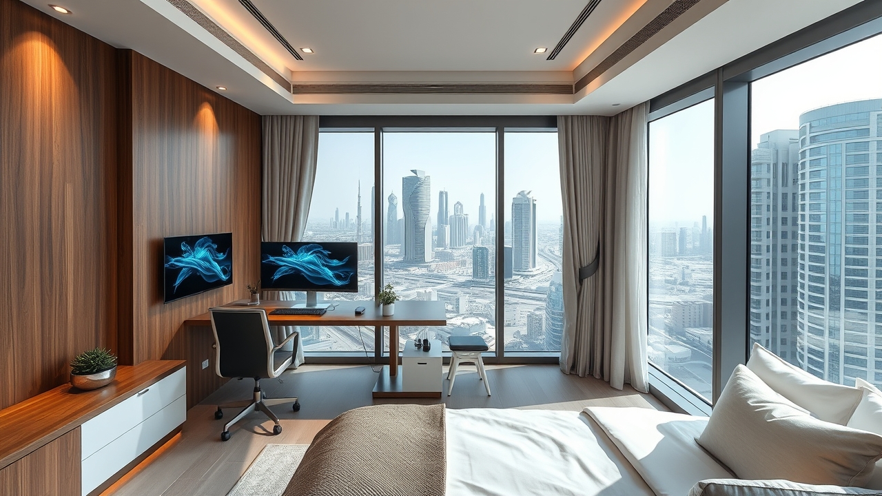 Tech-enabled studio apartment in Dubai
