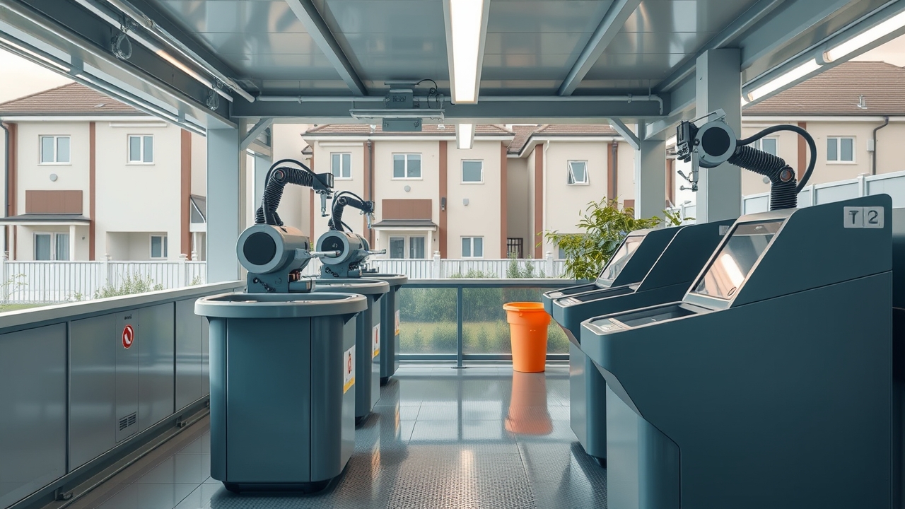 AI-integrated waste recycling center in The Sustainable City