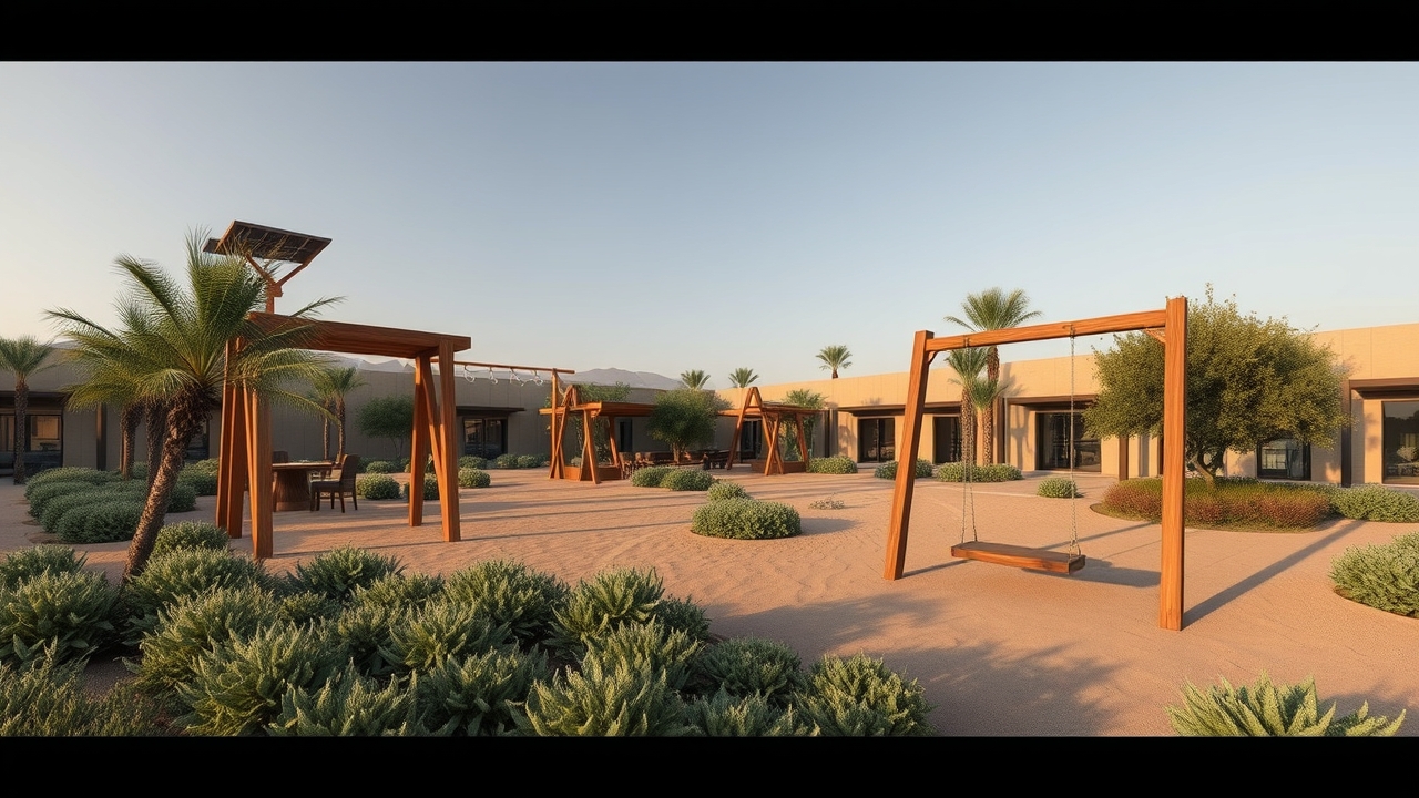 Sustainable play area at Expo Village Dubai