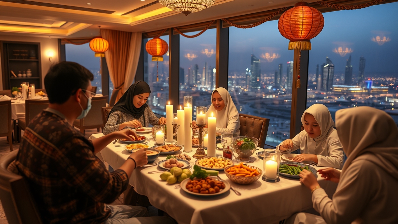 Family-friendly Iftar event with specialized kids area