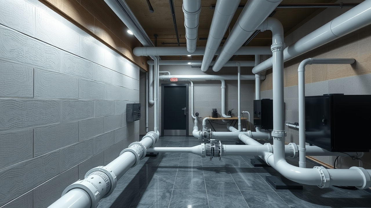 Advanced greywater recycling system in a Dubai residential building.