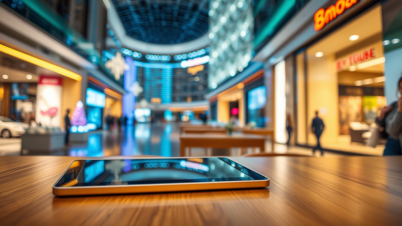 Modern technology in Dubai setting