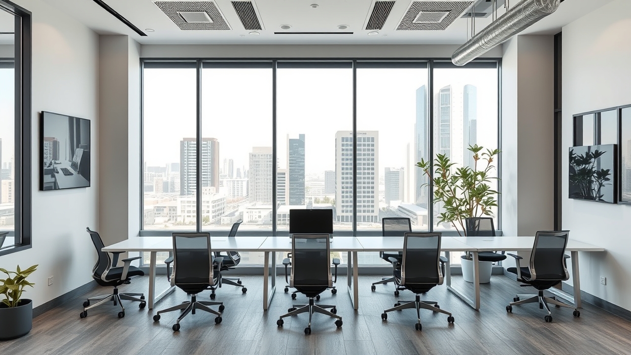 Modern coworking space in Sharjah Muwaileh district